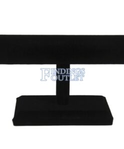 Black Velvet Bracelet & Necklace Jewelry Display Holder Small T-Bar Stand Plain