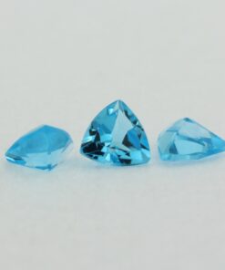 Loose Trillion Cut Genuine Natural Blue Topaz Gemstone Semi Precious November Birthstone Group