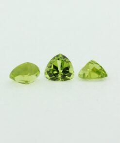 Loose Trillion Cut Genuine Natural Peridot Gemstone Semi Precious August Birthstone Group