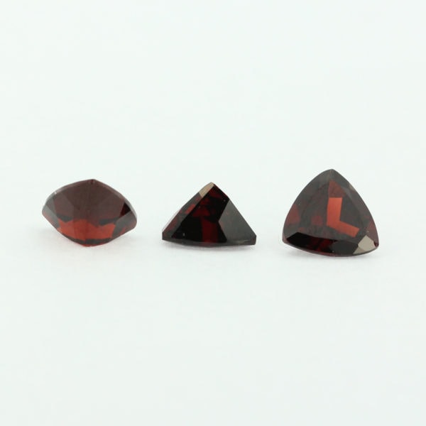 Loose Trillion Cut Genuine Natural Garnet Gemstone Semi Precious January Birthstone Group