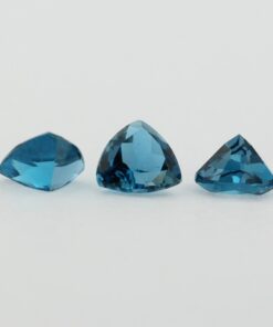 Loose Trillion Cut Genuine Natural Blue Zircon Gemstone Semi Precious December Birthstone Group