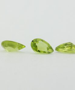 Loose Pear Cut Genuine Natural Peridot Gemstone Semi Precious August Birthstone Group