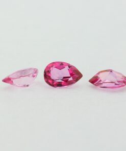 Loose Pear Cut Genuine Natural Pink Topaz Gemstone Semi Precious October Birthstone Group