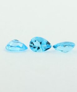 Loose Pear Cut Genuine Natural Blue Topaz Gemstone Semi Precious November Birthstone Group