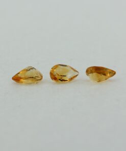 Loose Pear Cut Genuine Natural Citrine Gemstone Semi Precious November Birthstone Group