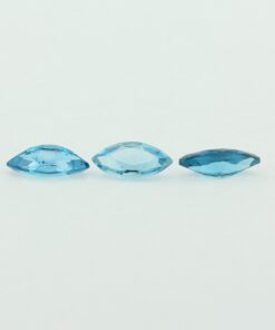 Loose Marquise Cut Genuine Natural Blue Zircon Gemstone Semi Precious December Birthstone Group