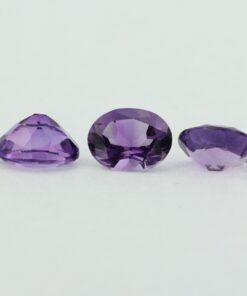 Loose Oval Cut Genuine Natural Amethyst Gemstone Semi Precious February Birthstone Group