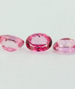 Loose Oval Cut Genuine Natural Pink Topaz Gemstone Semi Precious October Birthstone Group