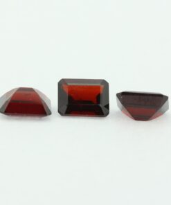 Loose Emerald Cut Genuine Natural Garnet Gemstone Semi Precious January Birthstone Group