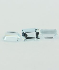 Loose Emerald Cut Genuine Natural Aquamarine Gemstone Semi Precious March Birthstone Group