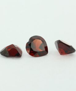 Loose Heart Shape Genuine Natural Garnet Gemstone Semi Precious January Birthstone Group