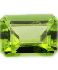 Loose Emerald Cut Genuine Natural Peridot Gemstone Semi Precious August Birthstone