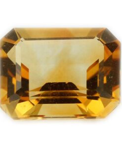 Loose Emerald Cut Genuine Natural Citrine Gemstone Semi Precious November Birthstone