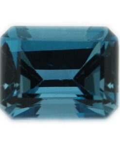 Loose Emerald Cut Genuine Natural Blue Zircon Gemstone Semi Precious December Birthstone