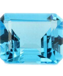 Loose Emerald Cut Genuine Natural Blue Topaz Gemstone Semi Precious November Birthstone