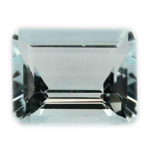 Loose Emerald Cut Genuine Natural Aquamarine Gemstone Semi Precious March Birthstone