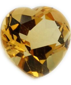 Loose Heart Shape Genuine Natural Citrine Gemstone Semi Precious November Birthstone