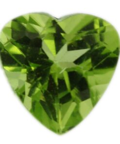 Loose Heart Shape Genuine Natural Peridot Gemstone Semi Precious August Birthstone