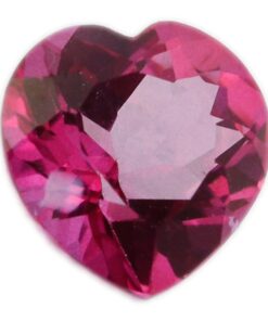 Loose Heart Shape Genuine Natural Pink Topaz Gemstone Semi Precious October Birthstone