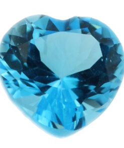 Loose Heart Shape Genuine Natural Blue Topaz Gemstone Semi Precious November Birthstone