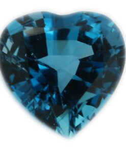 Loose Heart Shape Genuine Natural Blue Zircon Gemstone Semi Precious December Birthstone