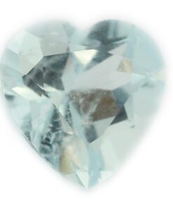 Loose Heart Shape Genuine Natural Aquamarine Gemstone Semi Precious March Birthstone