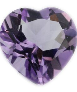 Loose Heart Shape Genuine Natural Amethyst Gemstone Semi Precious February Birthstone