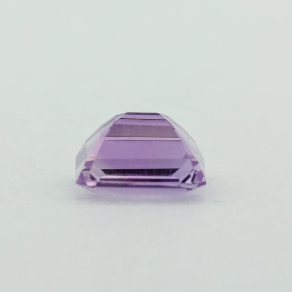 Loose Emerald Cut Genuine Natural Amethyst Gemstone Semi Precious February Birthstone Down B