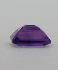 Loose Emerald Cut Genuine Natural Amethyst Gemstone Semi Precious February Birthstone Down D