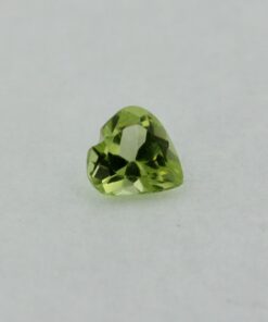 Loose Heart Shape Genuine Natural Peridot Gemstone Semi Precious August Birthstone Front S