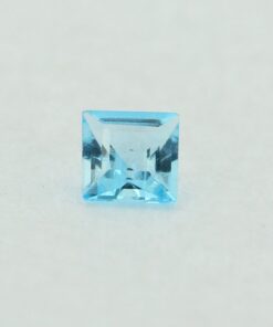 Loose Princess Cut Genuine Natural Blue Topaz Gemstone Semi Precious November Birthstone Front S