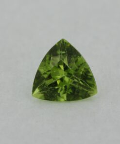 Loose Trillion Cut Genuine Natural Peridot Gemstone Semi Precious August Birthstone Front S