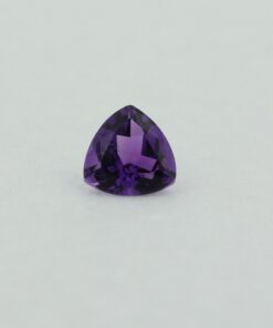 Loose Trillion Cut Genuine Natural Amethyst Gemstone Semi Precious February Birthstone Front S