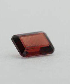 Loose Emerald Cut Genuine Natural Garnet Gemstone Semi Precious January Birthstone Side S