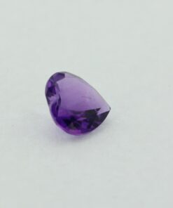 Loose Heart Shape Genuine Natural Amethyst Gemstone Semi Precious February Birthstone Side S