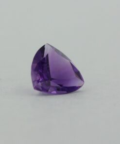 Loose Trillion Cut Genuine Natural Amethyst Gemstone Semi Precious February Birthstone Side S