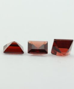 Loose Princess Cut Genuine Natural Garnet Gemstone Semi Precious January Birthstone Group S