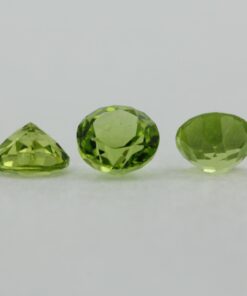 Loose Round Cut Genuine Natural Peridot Gemstone Semi Precious August Birthstone Group S