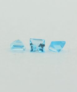 Loose Princess Cut Genuine Natural Blue Topaz Gemstone Semi Precious November Birthstone Group S