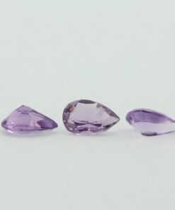 Loose Pear Cut Genuine Natural Amethyst Gemstone Semi Precious February Birthstone Group S