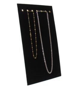 Black Velvet 7 Hook Necklace Chain Jewelry Display Holder Neck Easel Stand