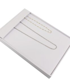 White Faux Leather 14 Necklace Chain Jewelry Display Holder Showcase Stand Tray