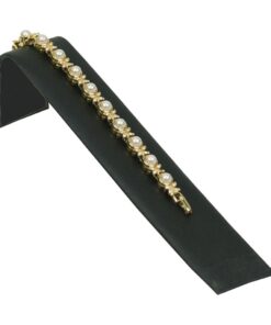 Black Velvet Single Bracelet Jewelry Display Holder Ramp Stand