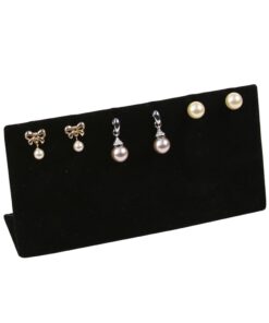 Black Velvet 3 Pair Earring Jewelry Display Holder Showcase Organizer Stand