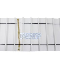 White Faux Leather 8 Slot Bracelet & Watch Jewelry Display Holder Full Size Tray Liner Straight