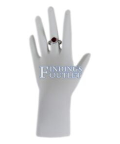 White Polystyrene Hand Ring Necklace And Bracelet Jewelry Display Holder Stand Straight