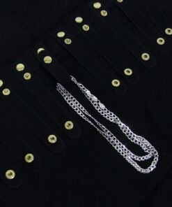 Black Velvet 16 Snap Chain Necklace Jewelry Display Roll Salesman Travel Case