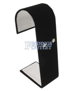 Black Velvet 12 Pair Earring Jewelry Display Holder Fancy Showcase Stand Angle