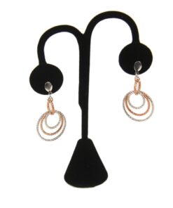 Black Velvet One Pair Earring Jewelry Display Holder Fancy Showcase Stand Dangle