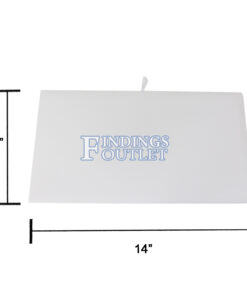 White Faux Leather Plain Pad Jewelry Display Holder Presentation Tray Liner Dimension